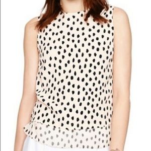 EUC Kate Spade Leopard Dot Layered Tank